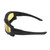 Anti Fog Goggles Dual Layer Lens Scratch Proof Impact Resistant UV Proof Eye Protection Detachable Glasses with Strap Amber