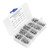 304 Stainless Steel Screws Cross Pan Head Screws with Hex Nuts Washers Screw Kit250pcs #6-32UNC