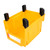 Garage Organizer Bin 377x213x178mm Thickened Slant Mouth Vertical and Back Hanging 2 in 1 Wall Mounted Storage Bin Yellow