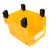 Garage Organizer Bin 377x213x178mm Thickened Slant Mouth Vertical and Back Hanging 2 in 1 Wall Mounted Storage Bin Yellow