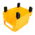 Garage Organizer Bin 377x213x178mm Thickened Slant Mouth Vertical and Back Hanging 2 in 1 Wall Mounted Storage Bin Yellow