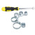 49 Pcs Hose Clamp Kit 13‑44mm Adjustable Hose Clamps with 8mm Hex Screwdriver for Pipe Tube Fuel Line