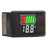 Digital Battery Monitor with Backlight LED Indication Battery Voltage Meter for Car Motorcycle Ship DC 8‑100V White Backlight