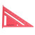 Woodworking Triangle Aluminum Alloy Electrophoretic Paint Clear Scale Triangle Carpenter Square Red