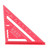 Woodworking Triangle Aluminum Alloy Electrophoretic Paint Clear Scale Triangle Carpenter Square Red