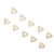 10 Pcs Indexable Carbide Inserts Silver Coated Lathe Turning Blades Wear Resistance High Precise Insert Cutter