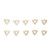 10 Pcs Indexable Carbide Inserts Silver Coated Lathe Turning Blades Wear Resistance High Precise Insert Cutter