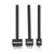 3Pcs Leather Perforated Tool Black Tooth Durable Quick Easy DIY Leather Craft Tool Kits4mm