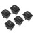 5Pcs Rocker Switch Boat Type Waterproof 6 Pin 3 Position Bilateral Reset AC125V/AC250V