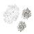 Spade Crimp Terminals Female Male 50Pcs/Each with 100Pcs Insulating Sleeves 2.8mm Silver