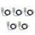 5PCS Approach Sensor Switch Non Embedded PNP High Frequency IP65 Inductive Proximity Sensor AC90‑