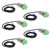 5PCS Approach Sensor Switch Non Embedded PNP High Frequency IP65 Inductive Proximity Sensor AC90‑