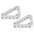 2Pcs Triangle Support Brackets Aluminum Angle Corner Connector for Connecting 43mmx43mm