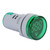 LED Voltmeter Signal Light Digital Display DC Voltage Meter Indicator Round Lamp Tester (Green)