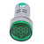 LED Voltmeter Signal Light Digital Display DC Voltage Meter Indicator Round Lamp Tester (Green)