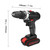 21V Multifunctional Electric Cordless Drill High-power Lithium Battery Wireless Rechargeable Hand Drills Home DIY Electric Power Tools