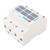 Over Under Voltage Protector 3 Phase 4 Wire Adjustable Voltage Current Meter 1A‑63A 140‑500V