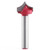 6mm Shank 3D CNC Engraving V Groove Needle Tip Router Bits Woodworking Bit Carving Tool(12mm)