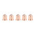 5pcs Plasma Cutter Nozzles Torch Tips Consumables 220819 for MAX65 Cutting Machine