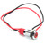 8mm LED Waterproof Indicator Signal Lamp Indicator Light with Wire Cable Red