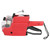 Price Tag Gun 10 Digits 2 Lines Labeller Marker Attacher Tool for Office Retail Store Red
