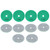 10Pcs 3in Sanding Discs Pads Buffing Polishing Diamond Marble Concrete Stones 1000 Mesh
