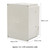 Mini Inverter Frequency Converter Single Phase Input 3 Phase Output White for Water Pump(0.75KW )
