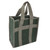 Wide Mouth Tool Bag OD Green Canvas Large Capacity Wear Resistant Waterproof Tool Storage Bag for Electrician 29 X 29 X 17cm / 11.4 X 11.4 X 6.7in