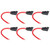 6Pcs Inline Fuse Holder IP66 Waterproof 12AWG 30A Blade Wiring Harness for Boat Car