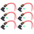 6Pcs Inline Fuse Holder IP66 Waterproof 12AWG 30A Blade Wiring Harness for Boat Car
