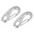 2Pcs Marine Clips Stainless Steel 316 Spring Gate Snap Hooks Multifunctional Quick Link Clip Carabiner 3.94in