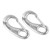 2Pcs Marine Clips Stainless Steel 316 Spring Gate Snap Hooks Multifunctional Quick Link Clip Carabiner 3.94in