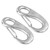 2Pcs Marine Clips Stainless Steel 316 Spring Gate Snap Hooks Multifunctional Quick Link Clip Carabiner 3.94in