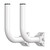 2Pcs Wireless Bridge Bracket Mount 150° Adjustable Stainless Steel Universal J Pole Mount Accessory