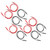 5Set Banana Plug Test Lead Electrical Tests Wire for Auto Parts 30VAC‑60VDC Maximum 19A 4mm