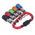1/4in Hex Shank Bit ​Holder Screwdriver Fast Change Extension Bar with 5 Color Sockets