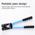 Alumium Material Cable Terminal Crimping Tool 6.0-50m㎡ Wire Press Pliers Handheld Ergonomic Labor Saving Crimper
