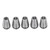 5Pcs Collet Chuck Spring Steel Stable High Accuracy ERG16 Lathe Collet for CNC Equipment