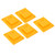 5 Pack Yellow Battery Power Tool Holder Mount Rack Lithium Battery Power Tool Hanger Holder for 14.4V 18V 20V