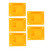 5 Pack Yellow Battery Power Tool Holder Mount Rack Lithium Battery Power Tool Hanger Holder for 14.4V 18V 20V