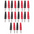 10Pcs 4mm Red and Black Banana Plug Nickel Plated Brass Banana Plug Connector for Electrical Appliances Computers