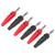 10Pcs 4mm Red and Black Banana Plug Nickel Plated Brass Banana Plug Connector for Electrical Appliances Computers