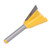Dovetail Router Bit 6mm 1/4in Shank Dovetail Shape Wood Grooving Cutter Sharply Efficient Woodworking Router Bit 1