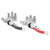 6-24V Brass Battery Terminal Clamp Positive Negative Connectors Accessory for Boat Trailers