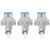 3Pcs Optical Fiber FC Male to SC Female Connector Fiber Optic Convertor Adapter for Visual Fault Locator
