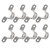 100pcs 25mm U Shaped Saddle Clamp Air Tube Conduit Clips Detachable 304 Stainless Steel