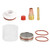 TIG Torch Glass Nozzle Kit Cup Collet Accessory Set 2.4 for WP‑17/18/26 Argon Welding Gun