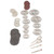 65pcs Cutting Wheel Circular Saw Blade Cutting Disc for Glass Tile Alloy Metal Cutting