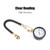 Petrol Engine Compression Tester Kit Gases Engine Cylinder Compressor Gauge Meter Testing Tool Set for Automotives Motorcycle Repairing