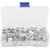 100pcs / box Aluminum Rivet Nut Threaded Rivet Insert Nut 6‑32/8‑32/10‑24/10‑32 1/4‑20